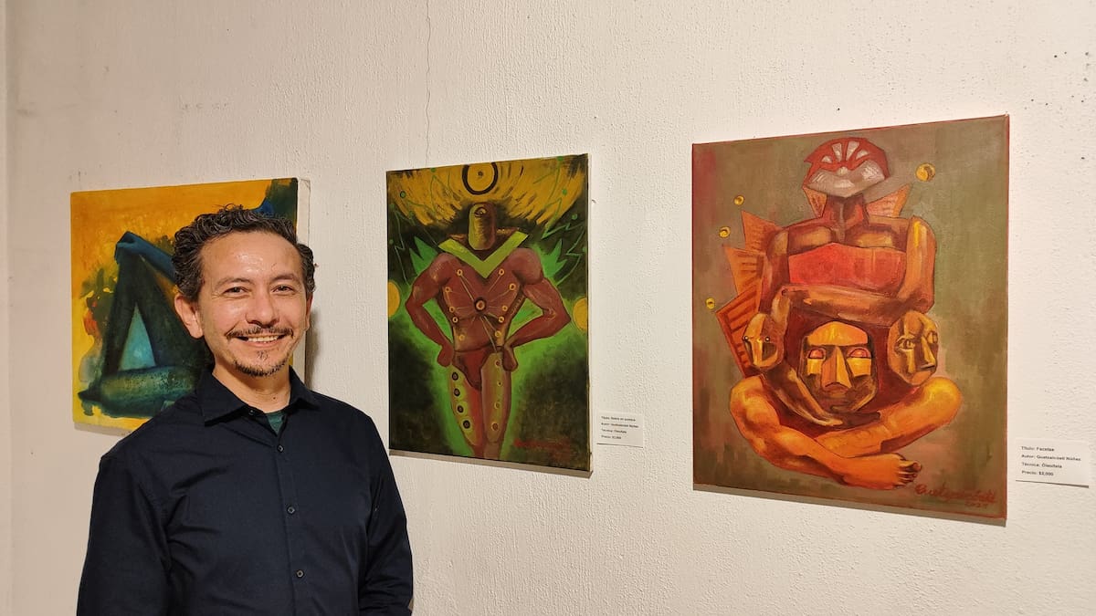 Arte de Quetzalcóatl Núñez disponible en Galería-Estudio Ozuna. Foto: Facebook @ozunagaleriaestudio