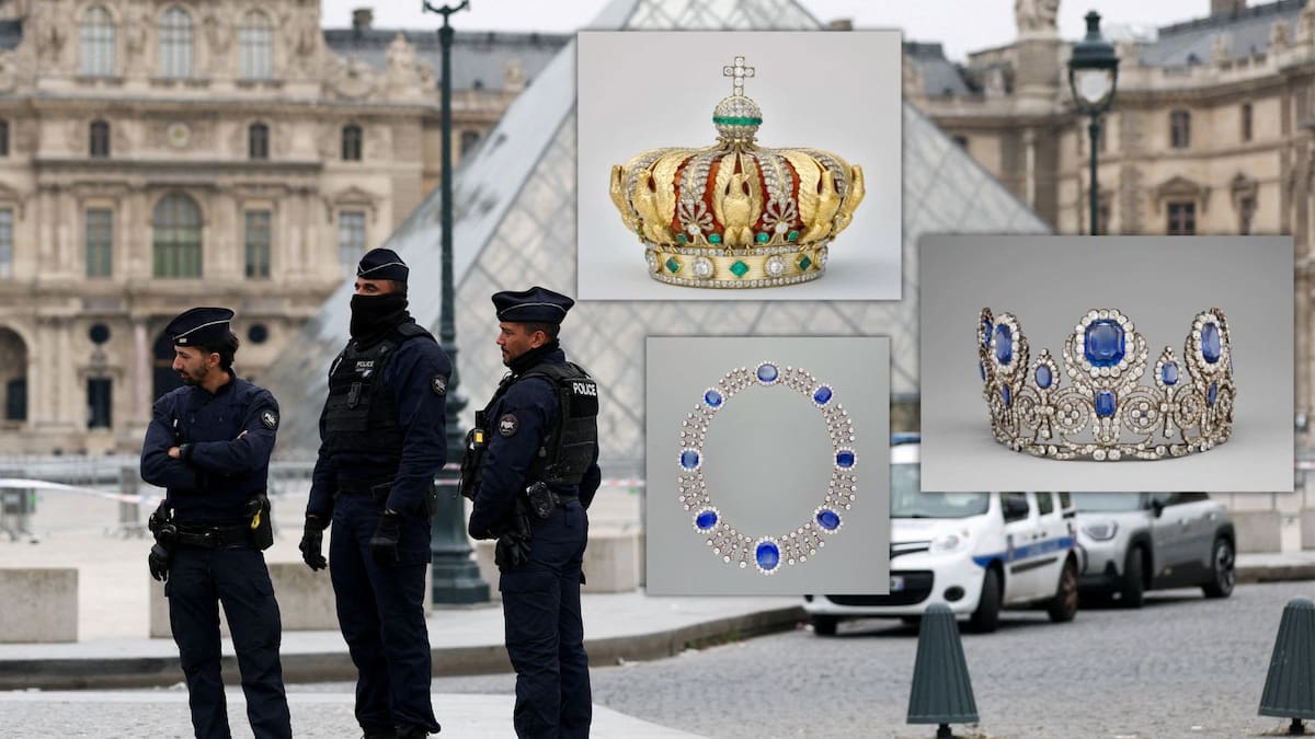 Museo del Louvre y el ‘mega robo’: Estas son las joyas que los ladrones se llevaron en minutos, entre ellas coronas y collares reales que pertenecieron a Napoleón y reinas francesas (IMÁGENES)