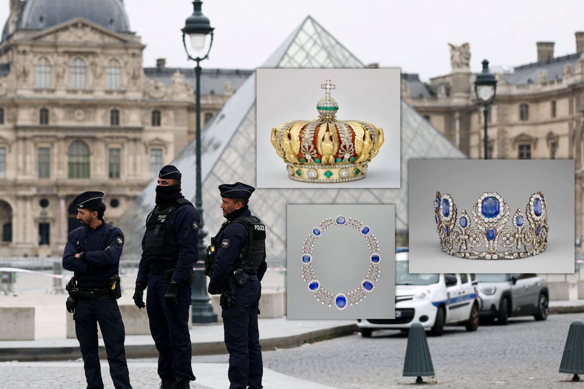 Museo del Louvre y el ‘mega robo’: Estas son las joyas que los ladrones se llevaron en minutos, entre ellas coronas y collares reales que pertenecieron a Napoleón y reinas francesas (IMÁGENES)