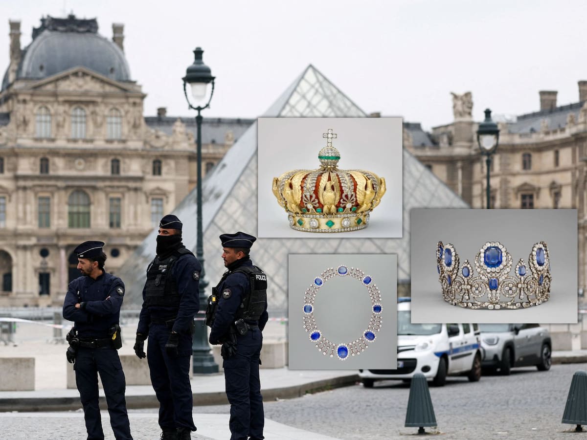 Museo del Louvre sufre robo histórico: se llevan coronas y collares reales. | Crédito: AP/Museo del Louvre
