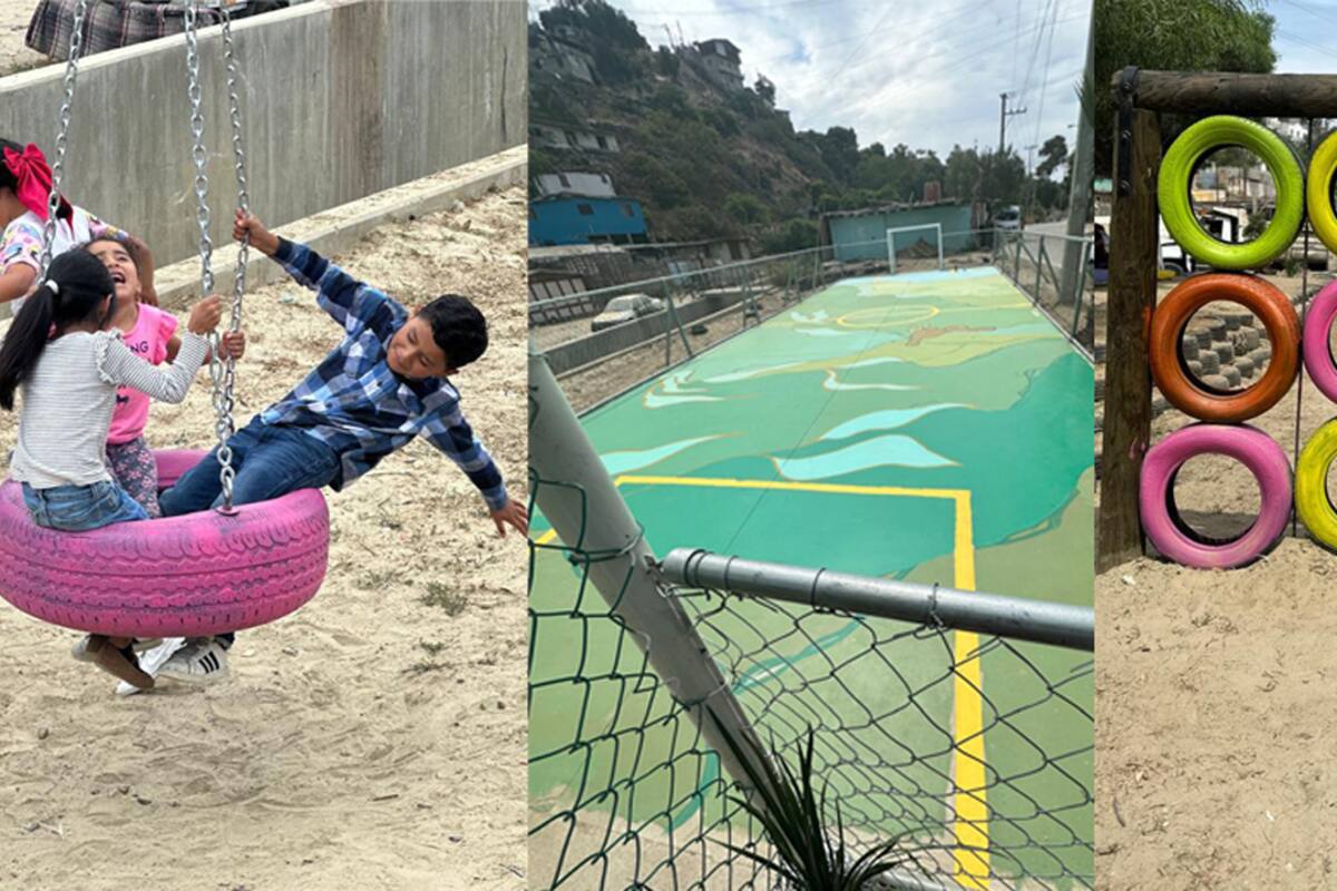 Entregan parque rehabilitado a comunidad de Ranchos Las Flores