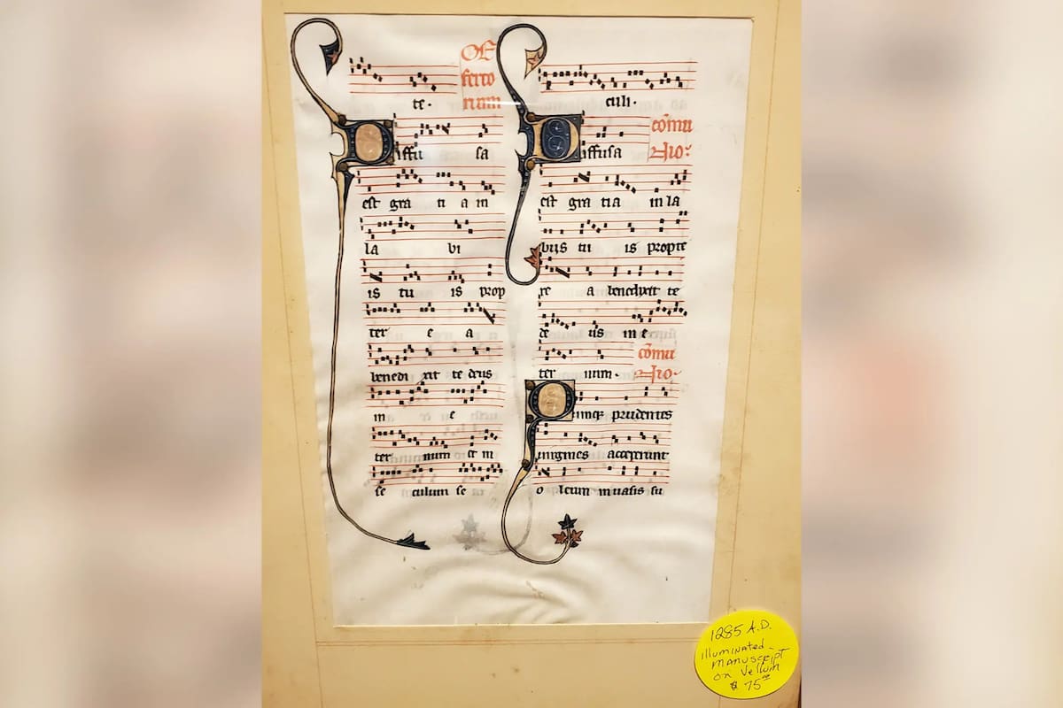 ¡Un tesoro! Pagó mil quinientos pesos por un pergamino medieval que podría valer hasta 200 mil