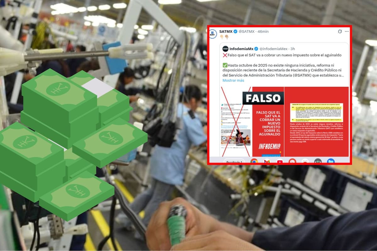 SAT aclara que no habrá nuevo impuesto sobre el aguinaldo en 2025 y explica cómo se calcula la exención con base en salario mínimo