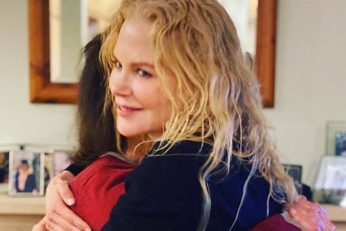 El emotivo reencuentro de Nicole Kidman con su mamá, separadas por la contingencia