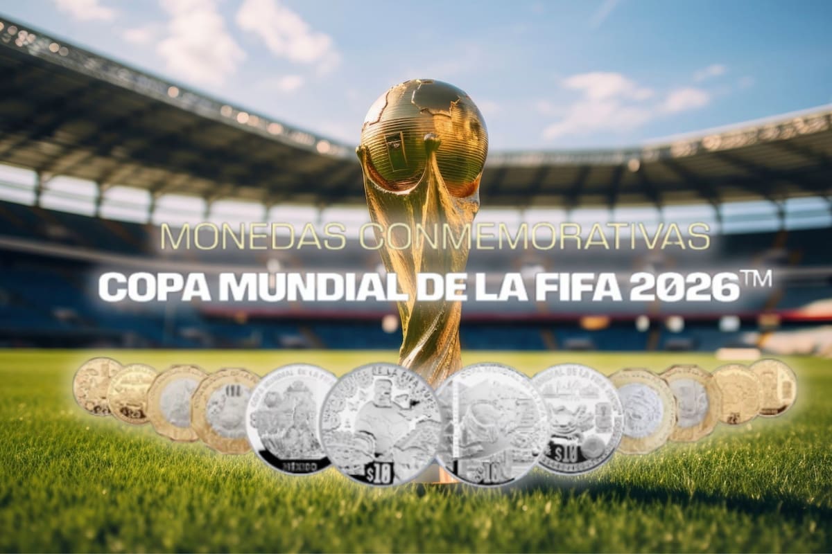 Banxico pone en circulación HOY las nuevas monedas conmemorativas del Mundial de la FIFA 2026, activando su distribución gratuita en doce bancos nacionales para que la población las utilice en sus transacciones diarias