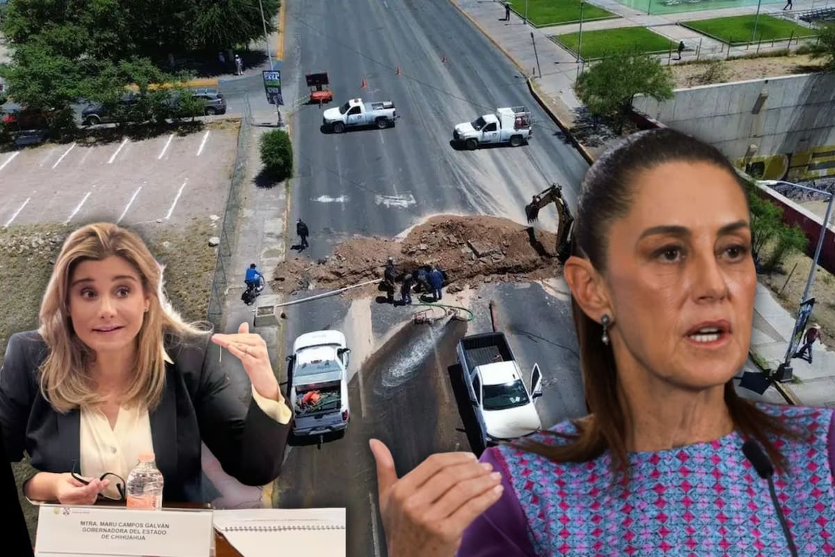 Sheinbaum reprocha inconsistencia a la gobernadora Maru Campos por abrir zanjas y pedir credencial de elector a ciudadanos que buscaban llegar a la marcha de Morena en Chihuahua
