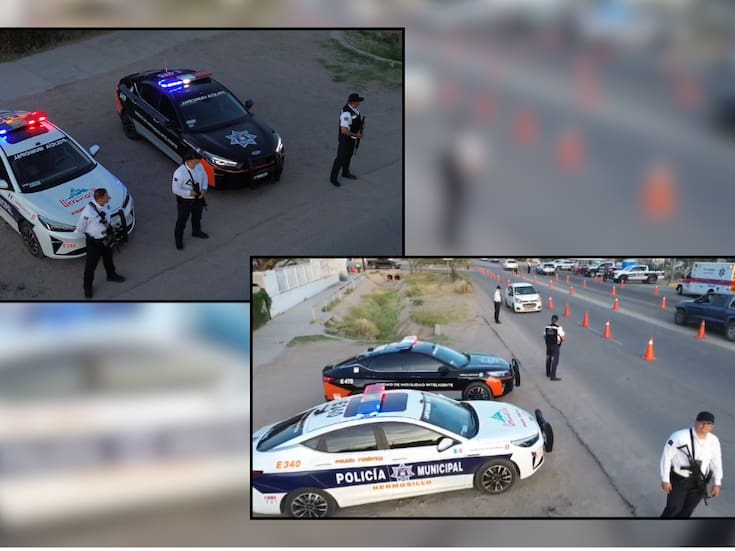 Casi 9 mil vehículos circularon en carreteras hacia Bahía de Kino y la Ruta del Río Sonora durante el fin de semana largo, mientras Policía de Hermosillo implementó operativo con drones y puntos de vigilancia