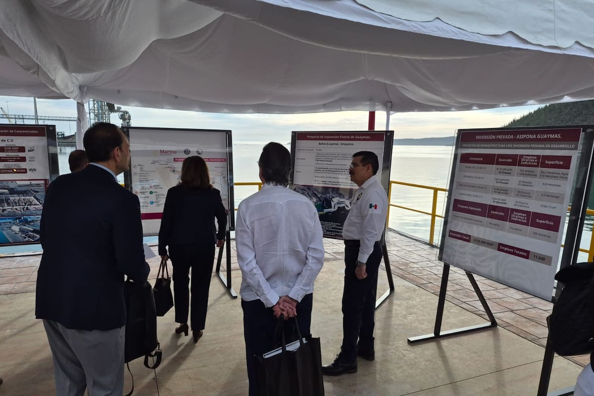 Puerto de Guaymas triplicará su capacidad con inversión privada de 131 mil millones de pesos