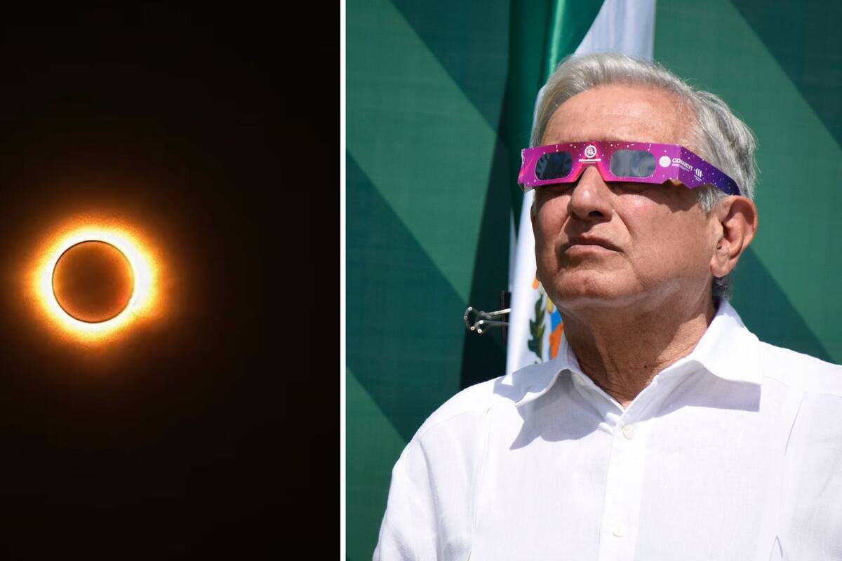 AMLO observa eclipse lunar desde Mazatlán