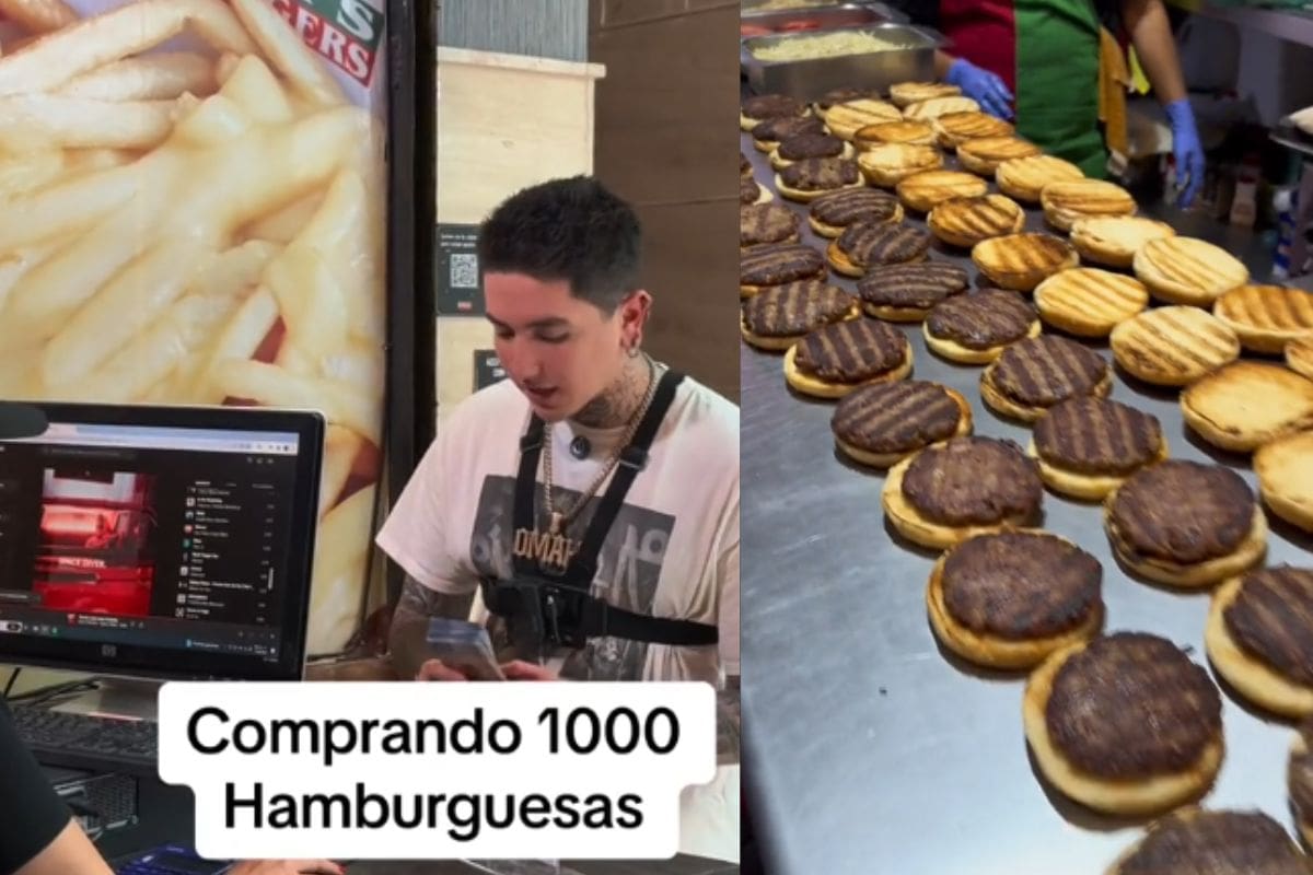 Influencer compra 50 mil hamburguesas para ayudar a personas que no tienen para comer