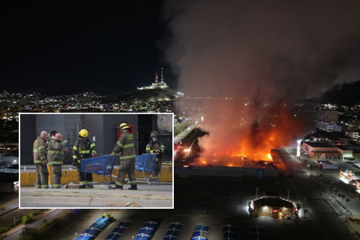 Más de 20 trabajadores fueron evacuados a tiempo durante el incendio de Sam’s Club en Hermosillo; el humo obligó a evacuar Cobach 5, primaria Rosalío Moreno y negocios cercanos como medida preventiva