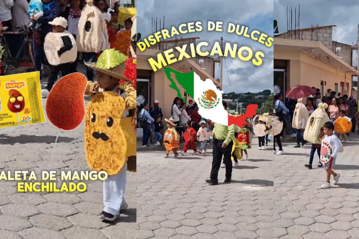 Desfile de niños disfrazados de dulces típicos mexicanos en Puebla se vuelve viral en Instagram