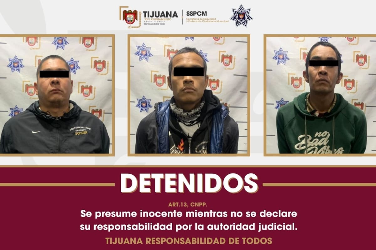 Detienen a tres sujetos por incendio de vehículos