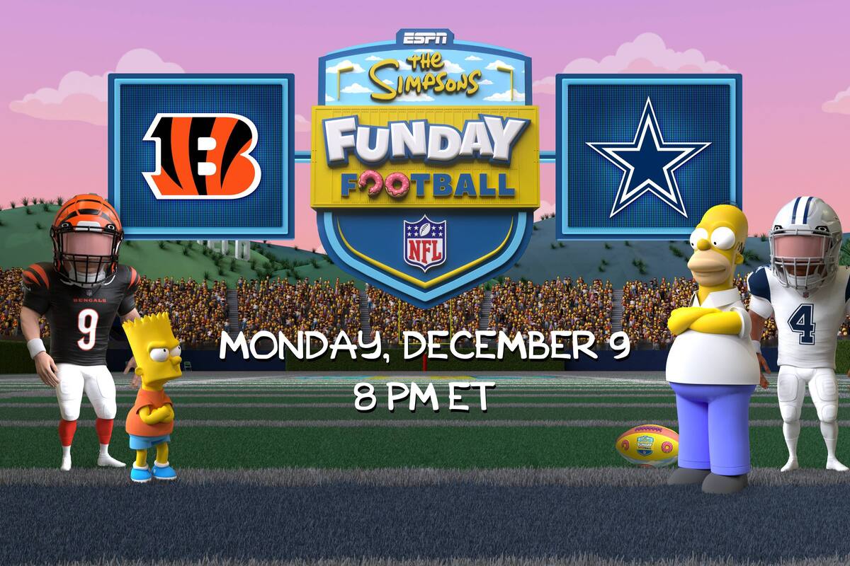 Cowboys vs. Bengals: La NFL se muda al universo de Los Simpson en “Funday Football”