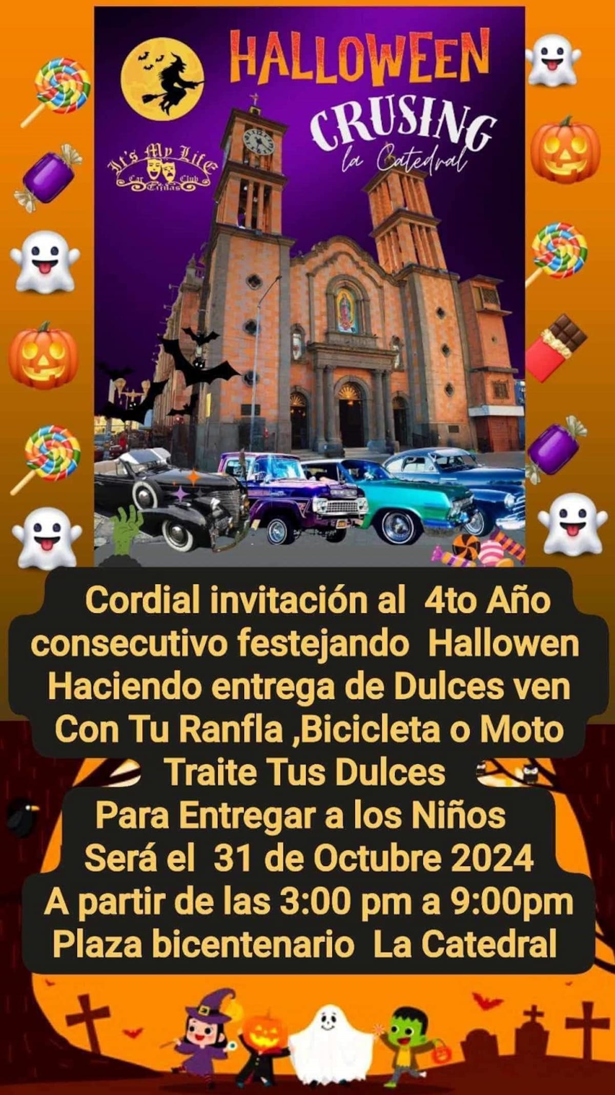 Evento organizado por el grupo de Cruising Damas Lowriders .