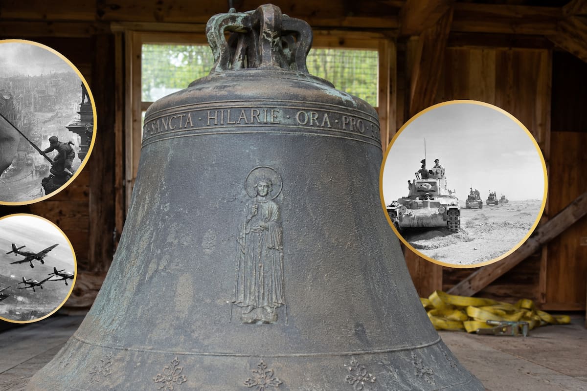 Un agricultor encontró una campana enterrada desde la Segunda Guerra Mundial y devolvió a su iglesia una reliquia perdida durante 82 años