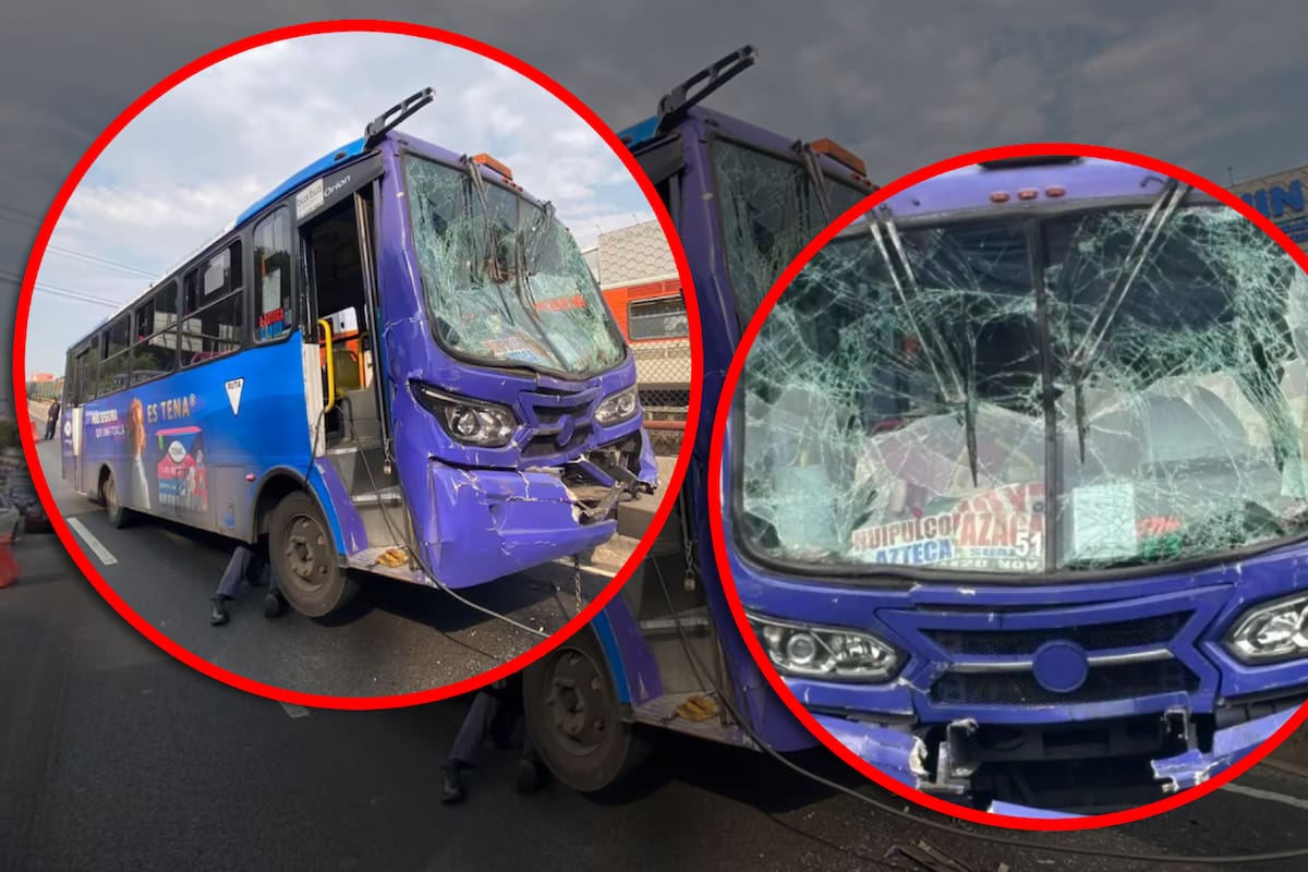 Por ir a exceso de velocidad, dos unidades de transporte público chocan dejando a 12 lesionados en CDMX