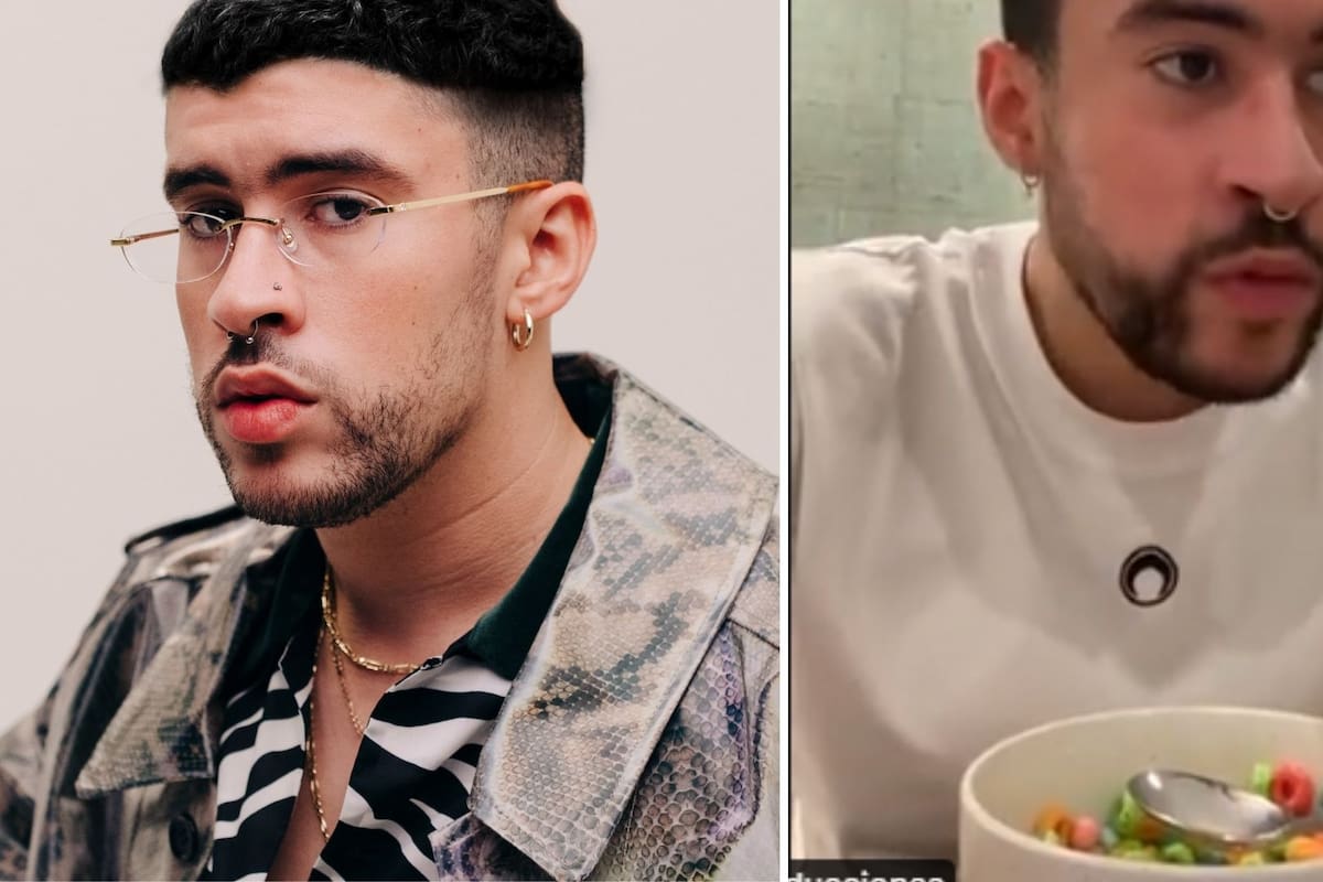 Bad Bunny aparece comiendo cereal y se vuelve viral