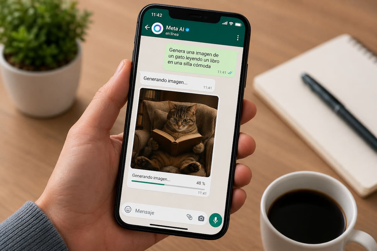 Ahora WhatsApp permite generar imágenes con IA desde la aplicación, sin necesidad de herramientas externas; así se puede utilizar