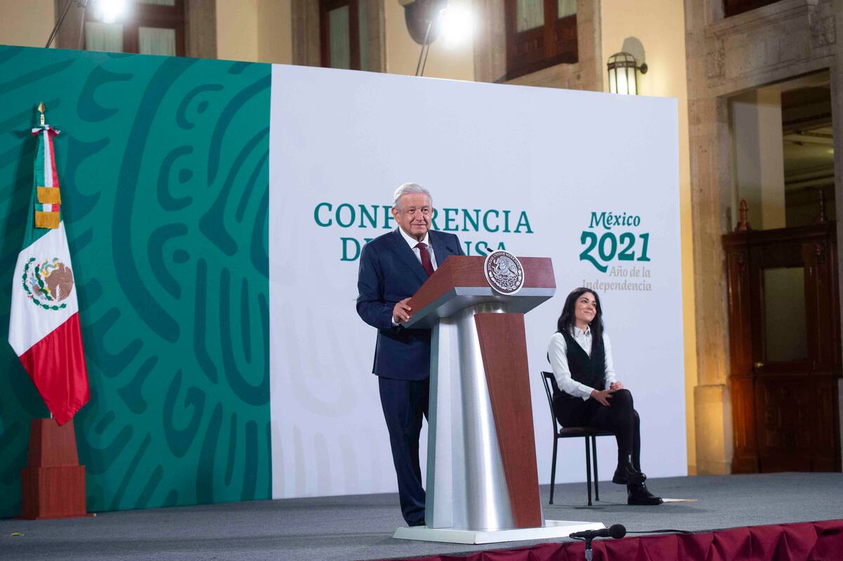 Cuauhtémoc, Ciudad de México, México, miércoles 11 de agosto de 2021.
Andrés Manuel López Obrador, Presidente Constitucional de los Estados Unidos Mexicanos en conferencia de prensa en el Salón Tesorería de Palacio Nacional. Lo acompaña Ana Elizabeth García Vilchis.
Foto: Presidencia