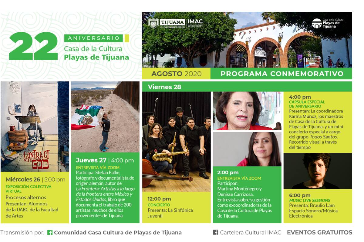 Celebra 22 aniversario Casa de la Cultura Playas de Tijuana
