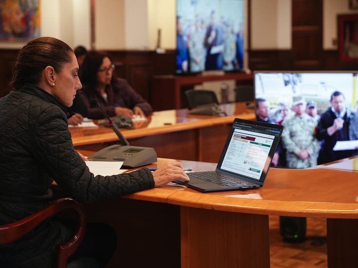 Claudia Sheinbaum se reúne virtualmente con los gobernadores de estados afectados por tormentas y promete que “no les faltará nada”; suman 42 fallecidos y 27 desaparecidos en el país