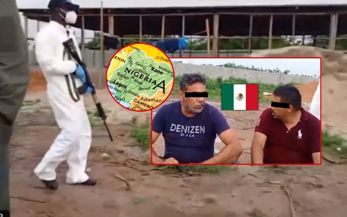 Detienen a tres mexicanos en Nigeria tras desmantelar laboratorio de metanfetamina valuado en 363 millones de dólares. | Captura de video