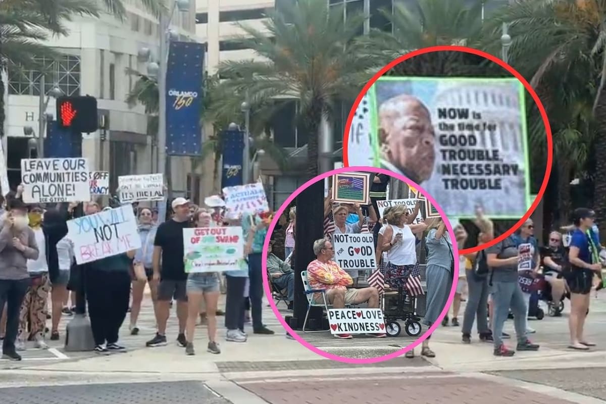 Nuevas protestas en EEUU contra las políticas de Trump bajo el lema “Good Trouble Lives On” en honor a John Lewis