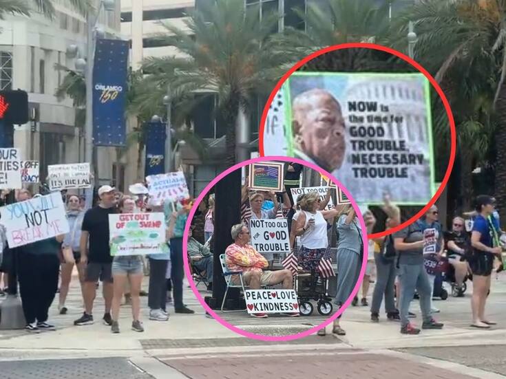 Nuevas protestas en EEUU contra las políticas de Trump bajo el lema “Good Trouble Lives On” en honor a John Lewis