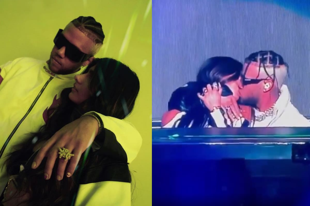 Mia Khalifa y Jhay Cortez confirman romance con apasionado beso durante concierto