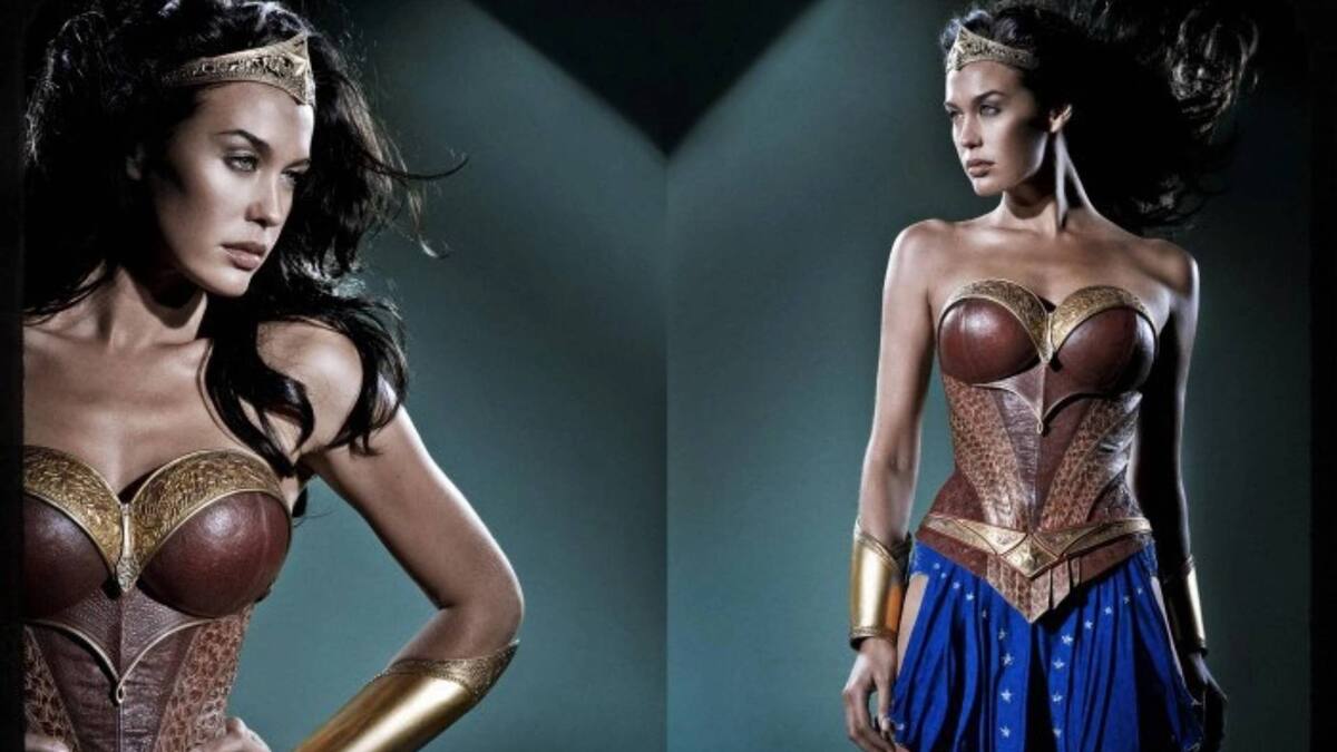 Prueba de vestuario de Megan Gale como Wonder Woman