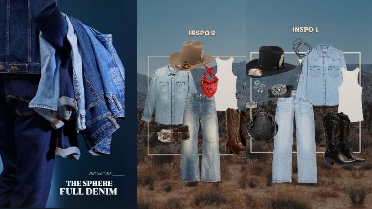 Carín León pide a sus fans vestir de mezclilla para sus conciertos en The Sphere de Las Vegas con el código “Full Denim”, inspirado en la estética vaquera y norteña.