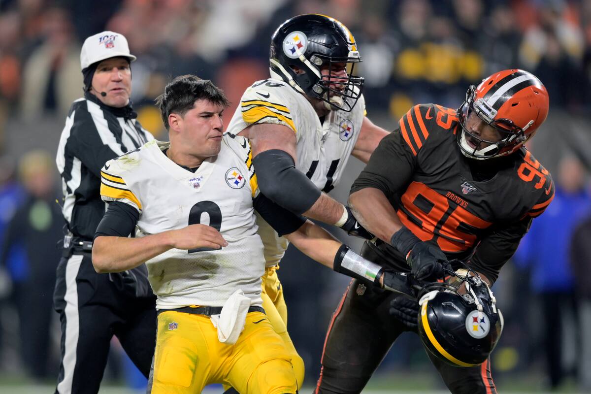 Mason Rudolph niega haber insultado a Myles Garrett