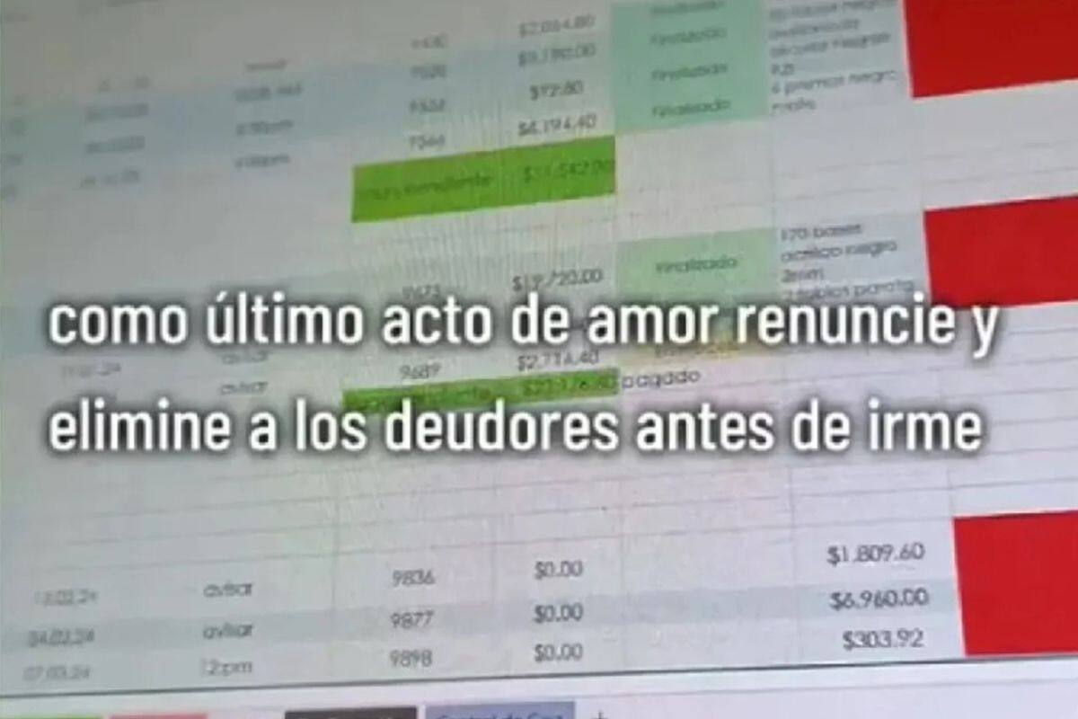 VIDEO: Arquitecta se venga borrando lista de deudores antes de renunciar a empresa