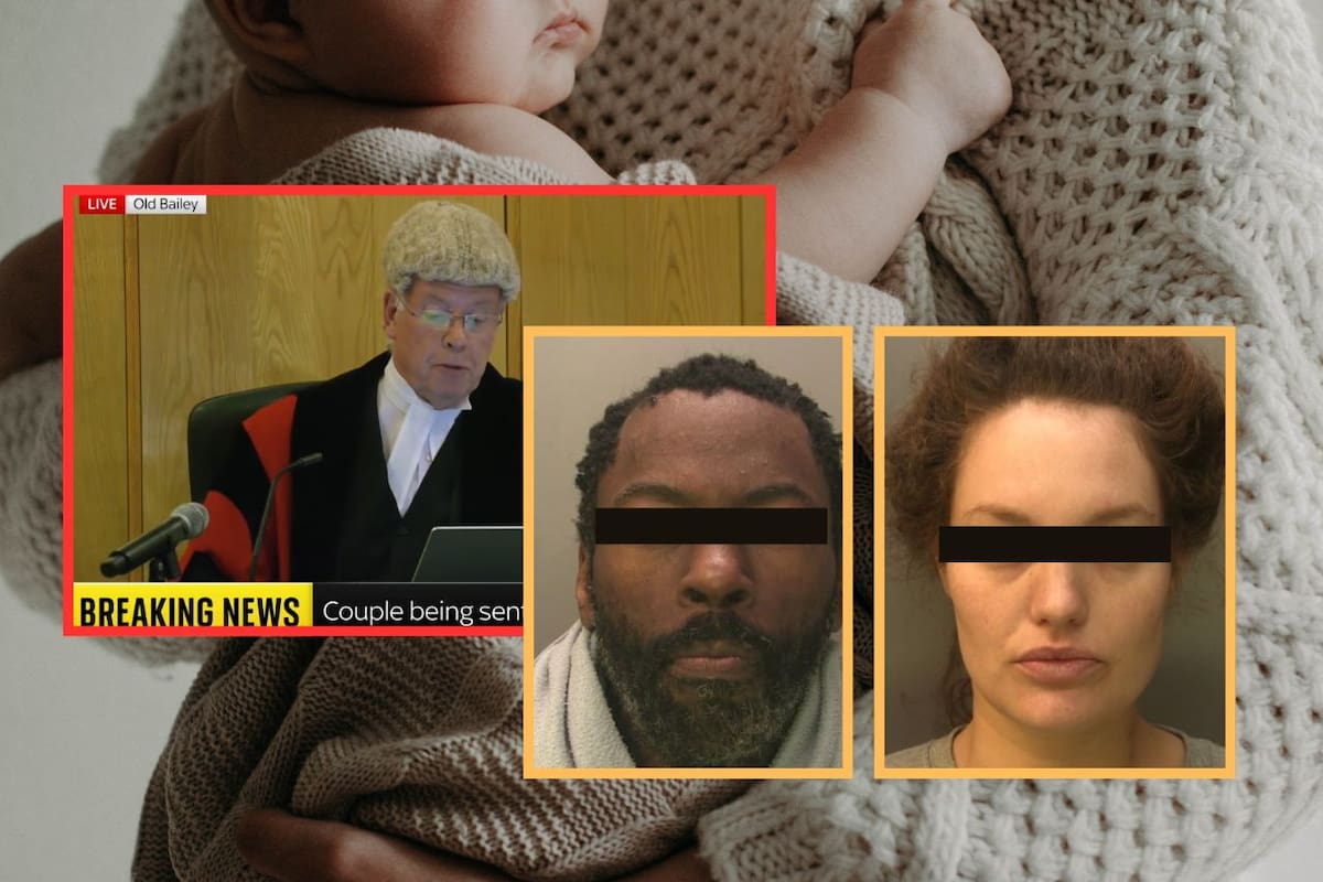 Condenan a 14 años de cárcel a pareja por la muerte de su bebé por negligencia en el Reino Unido