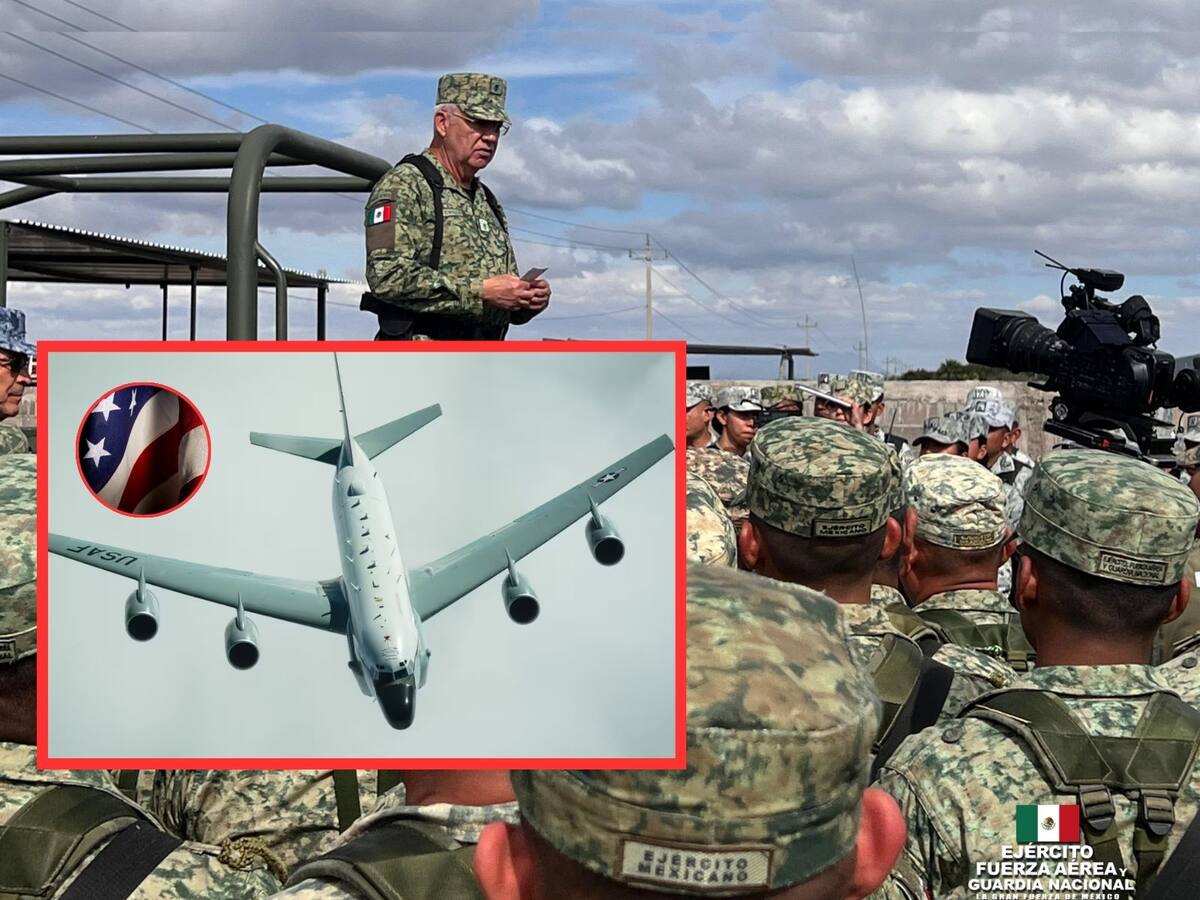 Defensa Nacional descartó que avión de EU haya sobrevolado zonas de México. | Crédito: X @SEDENAmx/Fuerza Aérea de los Estados Unidos.