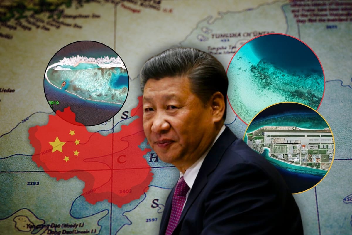 China ha estado tirando toneladas de arena al mar por 12 años como una estrategia para expandir su zona terrestre con islas artificiales, pero esto ya creó tensiones militares con otros gobiernos y está destruyendo los ecosistemas marinos