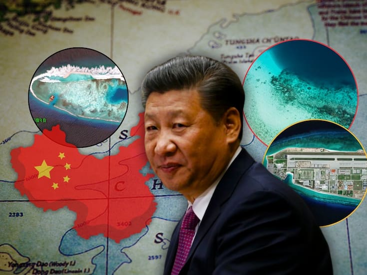 China ha estado tirando toneladas de arena al mar por 12 años como una estrategia para expandir su zona terrestre con islas artificiales, pero esto ya creó tensiones militares con otros gobiernos y está destruyendo los ecosistemas marinos