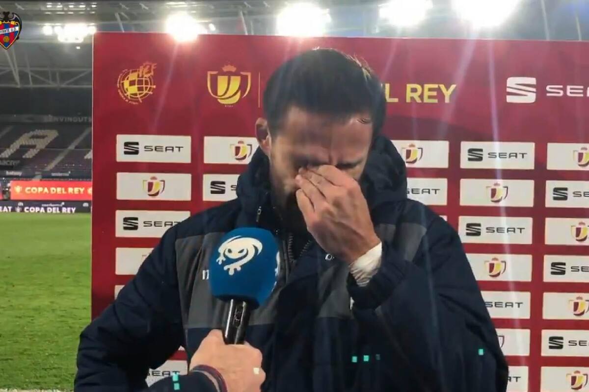 Morales, capitán de Levante, rompe en llanto tras perder semifinal de Copa del Rey