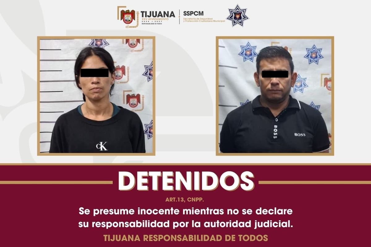 Aseguran a dos personas con órdenes de aprehensión activas por violencia familiar