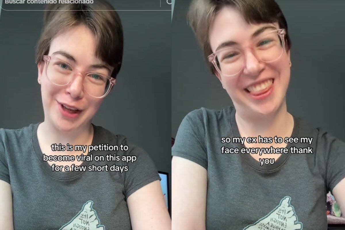 Mujer le pide a TikTok la oportunidad de ser viral para que su ex vea su rostro en todas partes