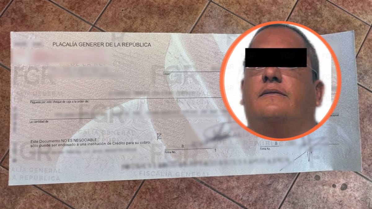 José “N” llegó a un banco para cobrar 420 mil 800 pesos con un cheque falso, pero la operación fue detectada antes de concretarse y terminó con su detención, tras lo cual un juez federal ordenó prisión preventiva