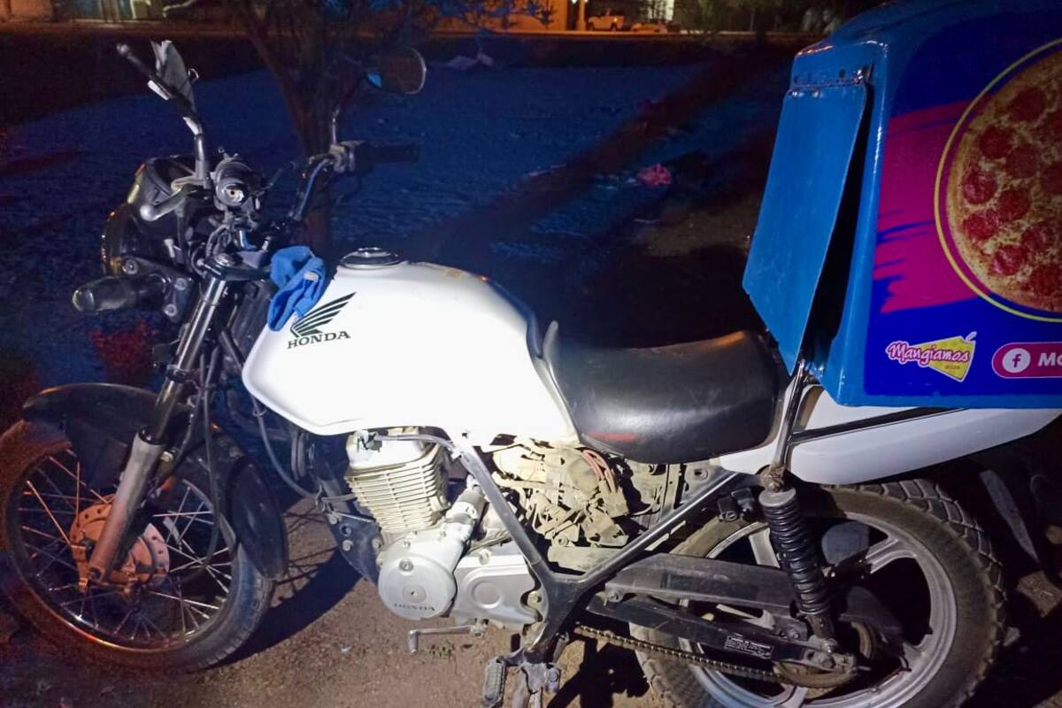 Recuperan motocicleta robada de una pizzería