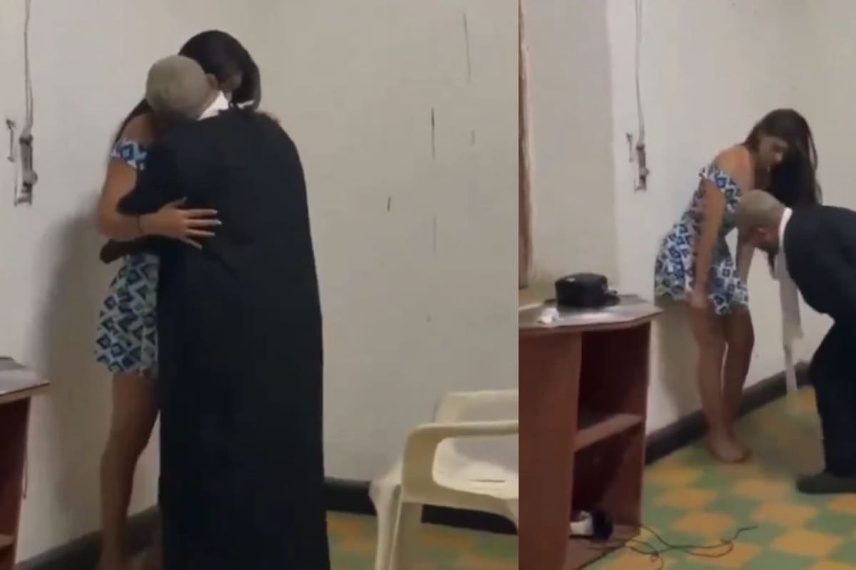 VIDEO: Sacerdote fue grabado besando y quitándole la ropa interior a una mujer joven dentro de un templo religioso