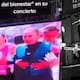 Fidel Rueda proyecta video editado con IA de la presidenta Claudia Sheinbaum durante su concierto