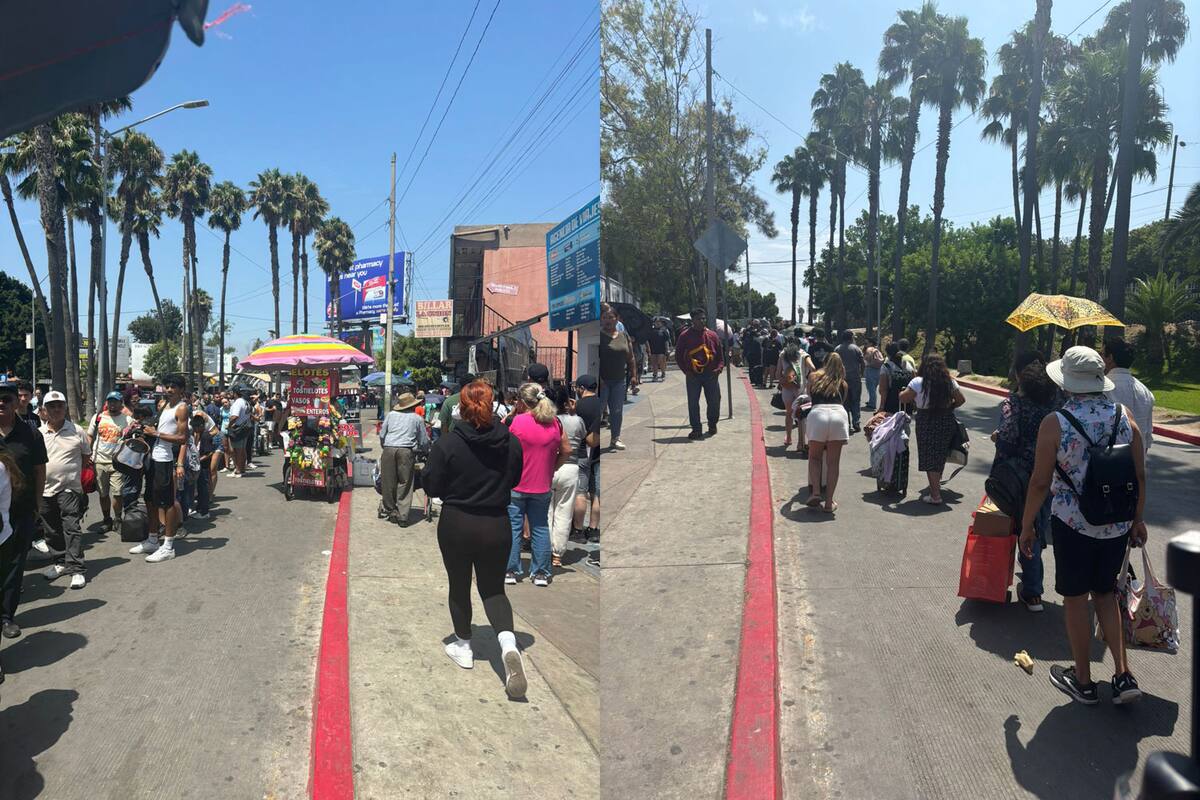 Registran largas filas en garita de San Ysidro tras Baja Beach Fest