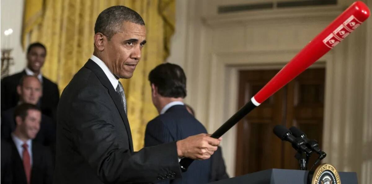 Barack Obama era muy fan de hacer metáforas beisbol en sus discursos. | Foto: AFP