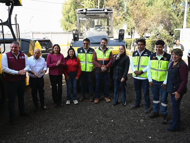 Gobierno Federal despliega nueva flota de maquinaria para reparar carreteras en todo México; así lo anunció Claudia Sheinbaum en sus redes