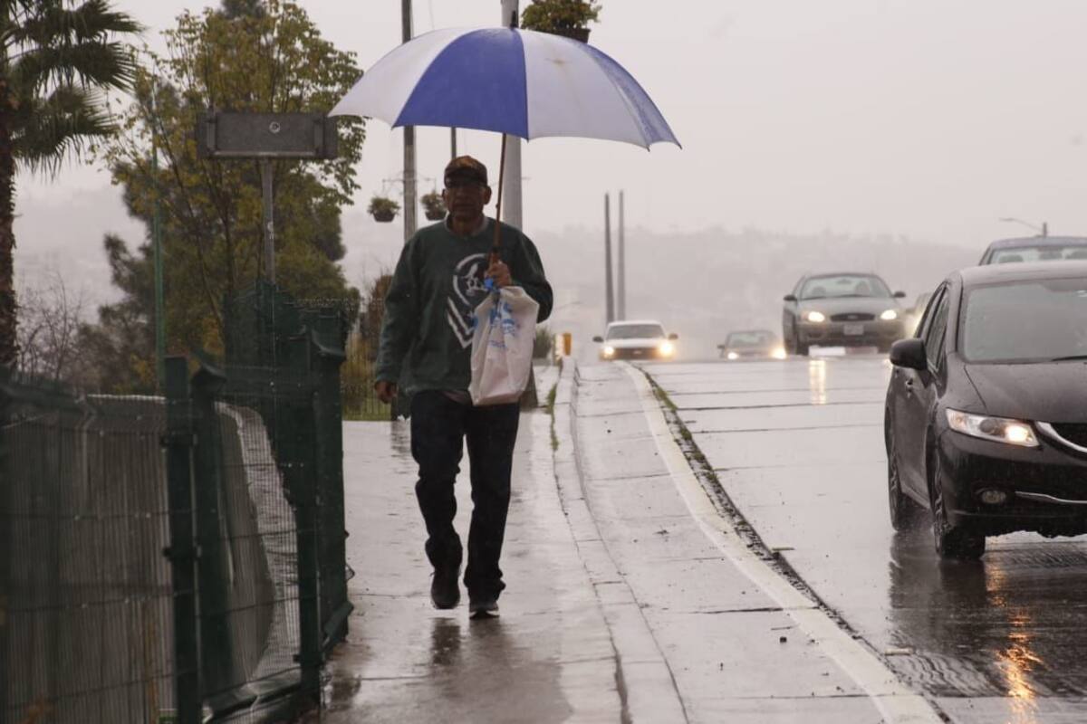 Pronostican lluvias de domingo a jueves en Tijuana