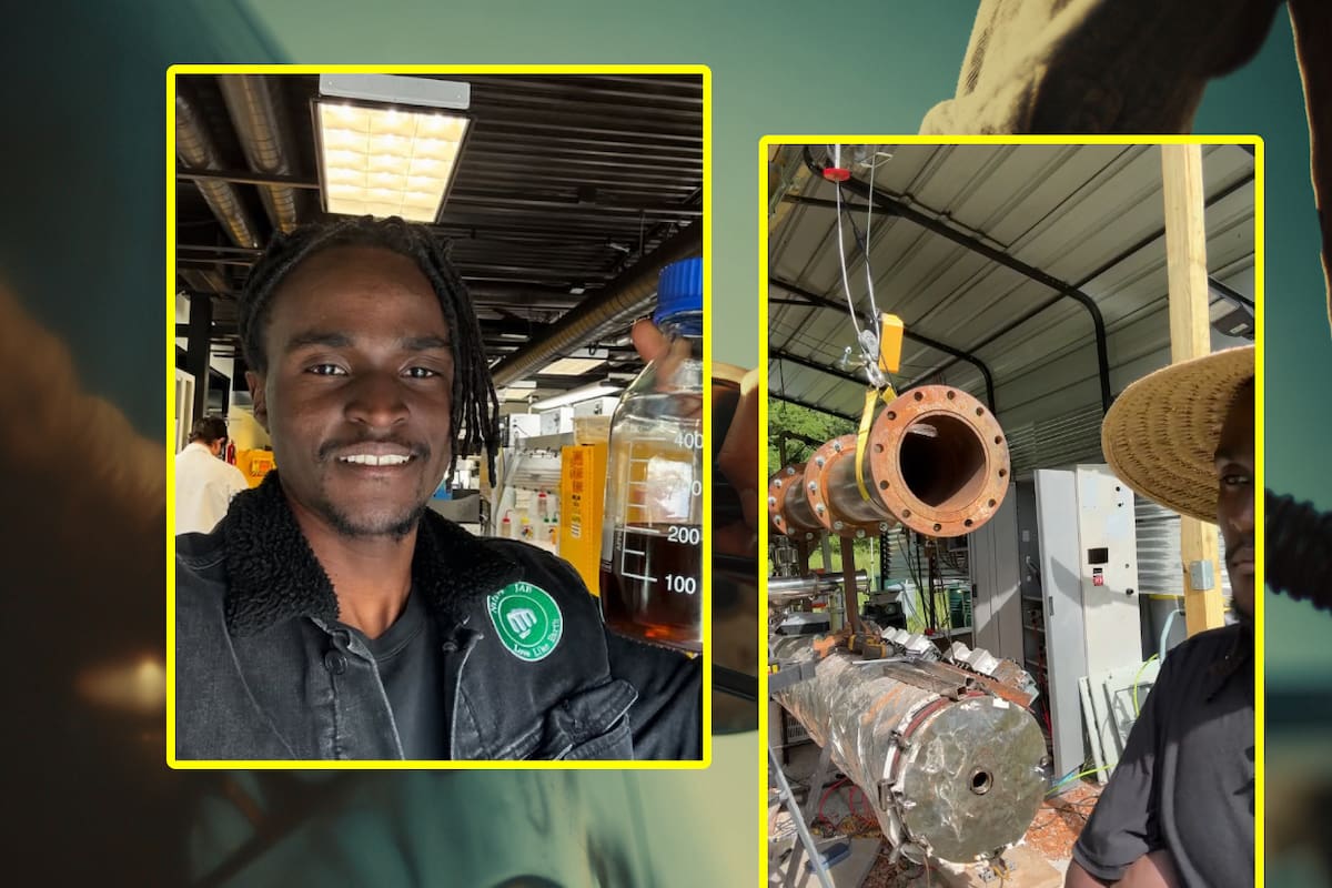 Joven inventor revela tecnología para convertir plástico en gasolina y ahora teme por su vida